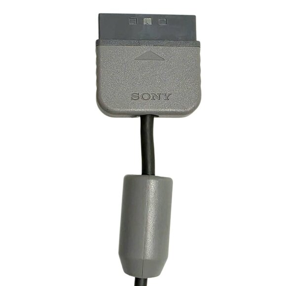 OEM Sony Playstation Video Game Controller Wired Analog Gray PS1 PS2 SCPH-1200 - Picture 10 of 13